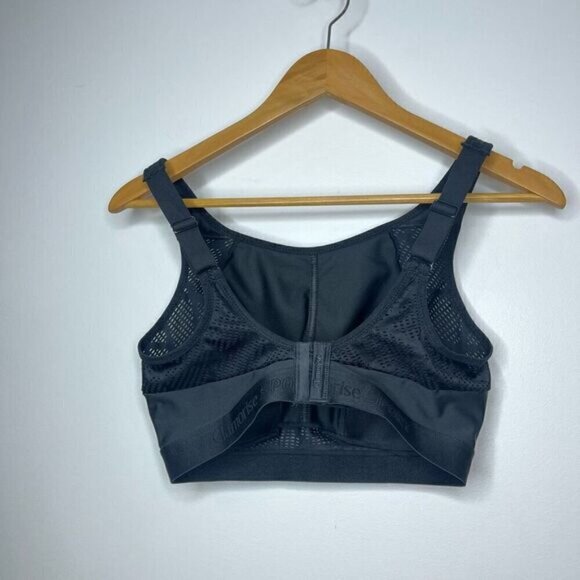 Glamorise Women's No-Sweat Mesh Wire-Free Sports Bra Black Size 36DD NWOT - Picture 4 of 9